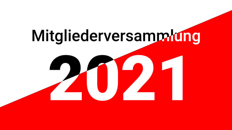 Einladung zur Mitgliederversammlung 2021